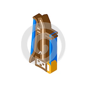 erhu chinese isometric icon vector illustration