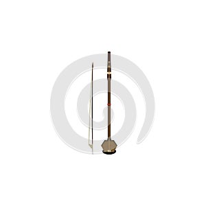 erhu color illustration icon on white background