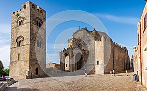 Erice`s Cathedral and the Bell Tower