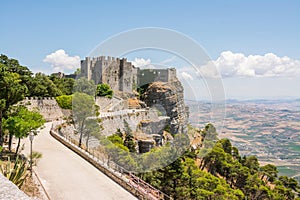 Erice, Sicily, Italy. Castello di Venere , medieval and norman castle
