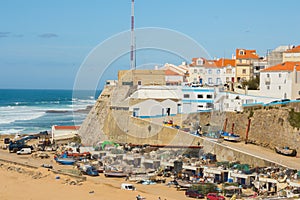 Ericeira harbor on Portugal coast photo