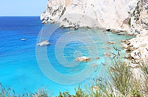 Erimitis beach at Paxos Ionian islands Greece
