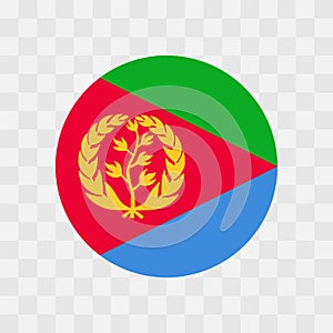 Circle vector flag of Eritrea