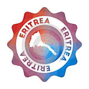 Eritrea low poly logo. photo