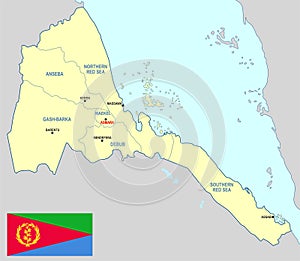 Eritrea map - cdr format