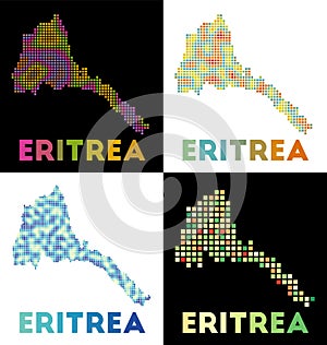 Eritrea map.
