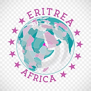 Eritrea round logo. photo