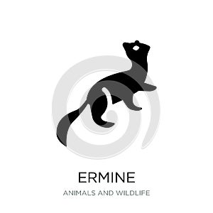 ermine icon in trendy design style. ermine icon isolated on white background. ermine vector icon simple and modern flat symbol for