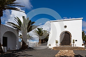 Ermita de las Nieves, a remote chapel near Los Valles, Teguise, Lanzarote, Spain photo