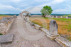 Ermita Virgen de los Remedios at roman ruins of Segobriga in Spa