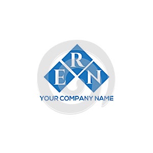 ERN letter logo design on white background. ERN creative initials letter logo concept. ERN letter design