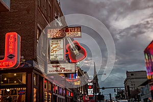 Nashville Broadway Ernest Tubb Record Shop Neon Signs