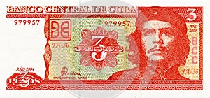 Ernesto Che Guevara on a banknote of Cuba