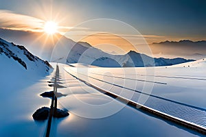 Erneuerbare Energien Banner - GlÃÆÃÂ¼hbirne ÃÆÃ¢â¬âkosystem Und Sonne. Generative AI photo