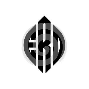 ERO circle letter logo design with circle and ellipse shape. ERO ellipse letters with typographic style. The three initials form a