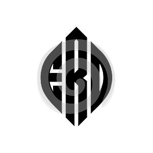 ERO circle letter logo design with circle and ellipse shape. ERO ellipse letters with typographic style. The three initials form a photo