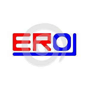 ERO letter logo creative design with vector graphic, ERO