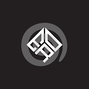 ERO letter logo design on black background. ERO creative initials letter logo concept. ERO letter design photo