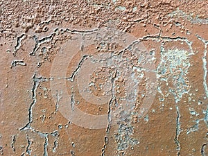 Erode brown wall