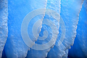 Eroded blue iceberg detail