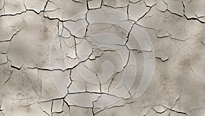 Eroded Elegance: Seamless Cracked Concrete Texture. AI generate