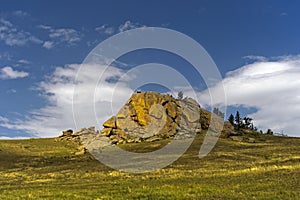 Eroded granite hill