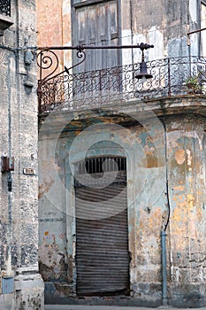 Eroded Havana building detail, cuba