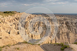 Eroded hills, Badlands National Park.