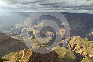 Eroded landscape in the Grand Canyon National Park