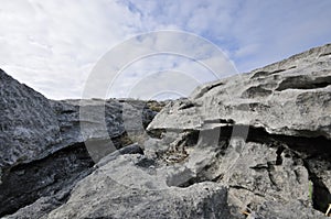 Eroded limestone Grykes