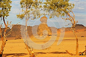 Eroded mountain range