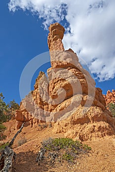 Eroded Pinnacle Reaching to the Sky