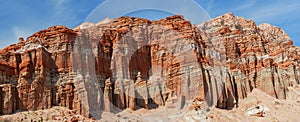 Eroded Red Cliffs in the Mojave Desert