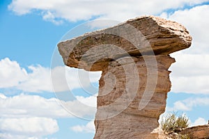 Eroded rock formation