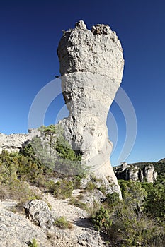 Eroded rock formation