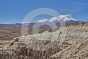 Eroded rock formations on the Altiplano of northern Chile