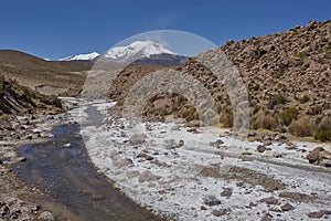 Eroded rock formations on the Altiplano of northern Chile