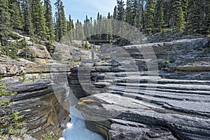 Eroded Rock at Mistaya Canyon