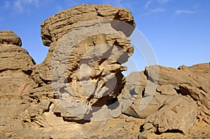 Eroded rocks