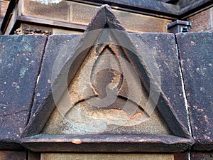 Eroded Sandstone Detail on Old Church, Sydney, Australia