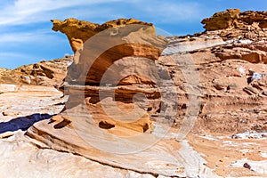 Eroded Sandstone Formation in Gold Butte National Monument Nevada