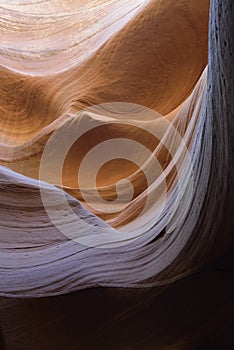 Eroded sandstone wave, Lower Antelope Canyon, Hasdestwazi, LeChee Chapter, Navajo Nation, Arizona photo