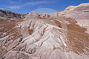 Eroded Siltstone and Gravel in a Painted Desert Canyon