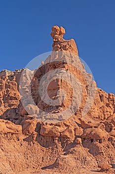 Eroded Siltstone and Sandstone in the Desert