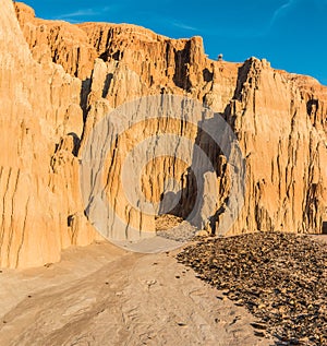 Eroded Siltstone Walls of The Cathedral Caves