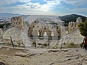 Erodes Odeon. The Acropolis of Athens photo