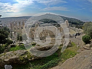 Erodes Odeon. The Acropolis of Athens photo