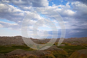 Eroding textures of the Badlands National Park South Dakota