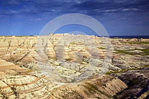 Eroding textures of the Badlands National Park South Dakota