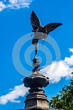 The Eros Fountain in Sefton Park, Liverpool, UK